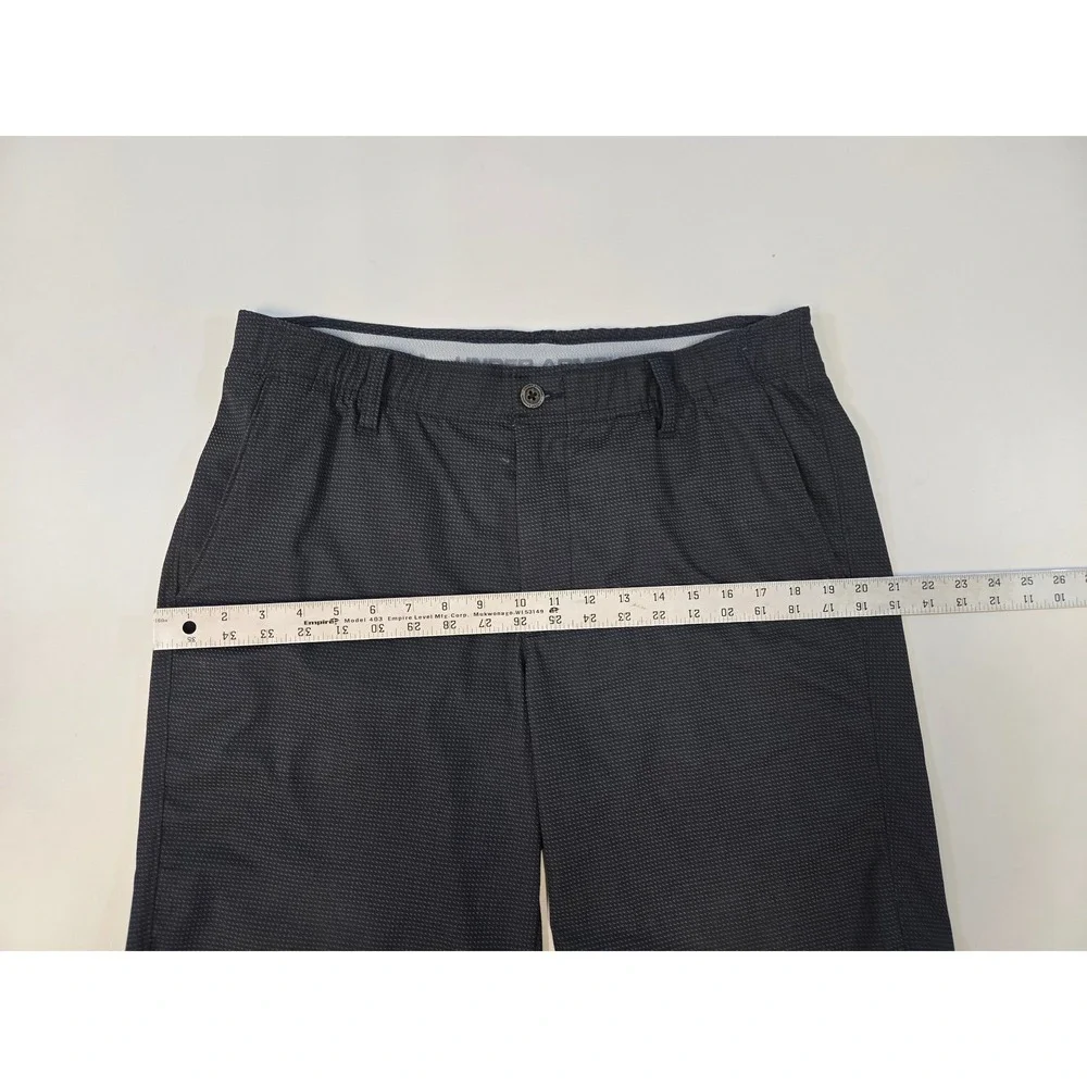 Under Armour Mens Gray‎ Match Play Novelty Golf Shorts Size 34 Style 1362498